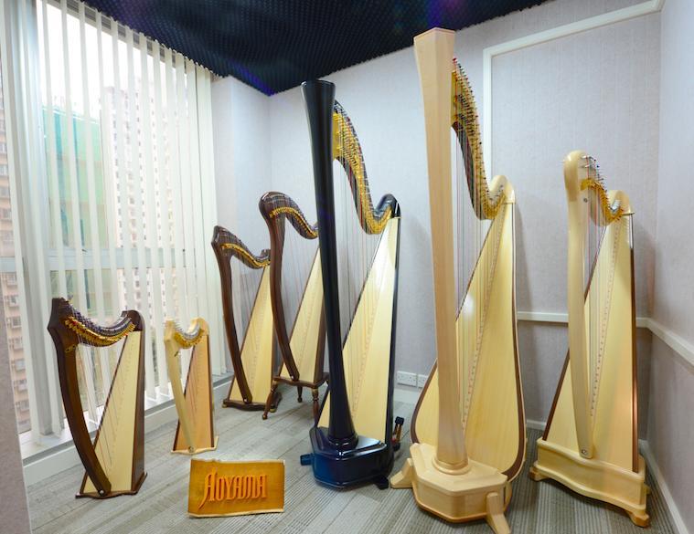 aoyama harp pedal harp japan harp 豎琴 日本豎琴 腳踏式豎琴 香港豎琴中心 香港豎琴 